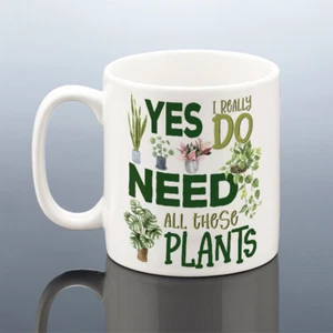 PLANTS MUG Pot Plant Garden Birthday Gift Her Friend Gardener Christmas Women - Picture 1 of 4