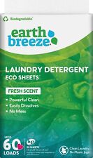 アースブリーズ 洗濯洗剤シート フレッシュの香り プラスチック水差しなし (60回分)