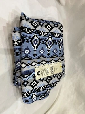 Nova Leggings de Tornozelo de Algodão Sem Limites Azul Geo Júnior Feminina Muitos Tamanhos - Imagem 1 de 2