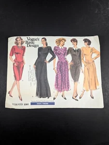 Vintage 1989 Vogue Pattern 2381 -5 Dress Style Selections- Sizes 18-20-22 - Picture 1 of 9