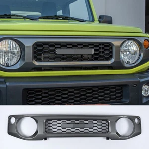Black ABS Replacement Front Grille Grill Trim For Suzuki Jimny 2019+ Accessories - Picture 1 of 10