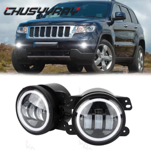 2Pcs LED Fog Lights Fit Jeep Grand Cherokee 2011~2013 Front Bumper Lamp - Picture 1 of 11