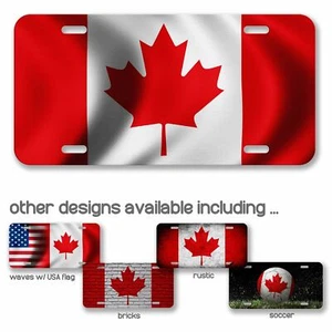 Hochwertiges Aluminium-Nummernschild - Flagge von Kanada (Kanadisch) - viele Optionen - Bild 1 von 10