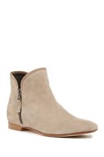 BERNARDO FRANKIE TAUPE SUEDE LEATHER ANKLE BOOT EURO 38.5 / US 8 - NEW IN BOX