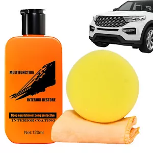 Car Leather Restorer | Car Interior Cleaner For Leather Renovation Restore Shine - Picture 1 of 12
