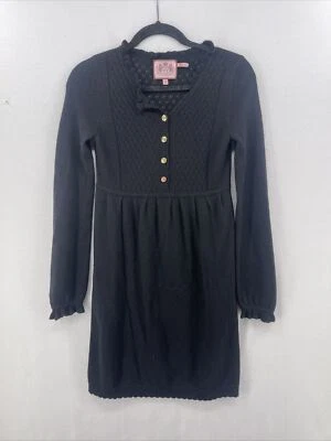 Juicy Couture Long Sleeve Wool Cashmere Blend Boho Peasant Sweater Dress sz P - Image 1 of 4