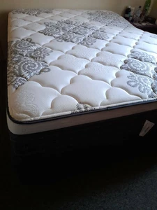 Queen Size A.H.Beard King Koil Mattress & Base only 3 years old - Picture 1 of 3