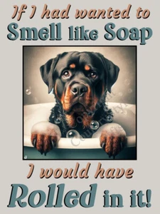 Rottweiler pet dog gift Funny Flexible Fridge Magnet Rottie Christmas Gift - Picture 1 of 8
