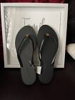 NWT Tory Burch Solid thin flip flop PVC/EVA size 9 in black 2023 new style