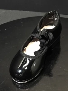Capezio Jr. Tyette N625C Dance Black Shoes Little Girl's Size US 8 M  - Picture 1 of 9