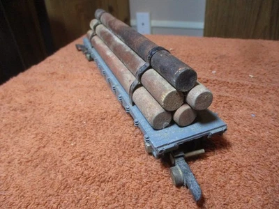 American Flyer S 42597 Chicago Northwestern C&NW Flat Car W/ Log Load - Image 1 of 4