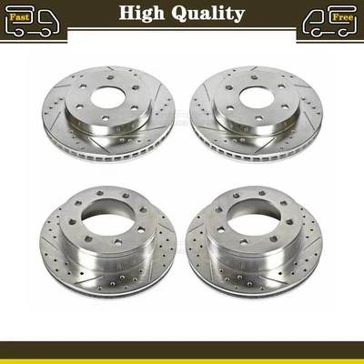 2 Front Rear Disc Rotors Fits 2006 GMC Savana 2500 2007 GMC Savana 2500 - Image 1 of 3