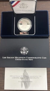 2000 Leif Ericson Millennium Silver Coin Proof Set with Box and COA - Picture 1 of 5
