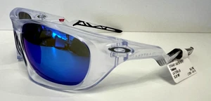 Gafas de sol Oakley Lateralis OO9431-0660 mate transparente Prizm zafiro espejo con estuche - Imagen 1 de 4