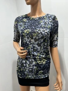 white house black market top Double Tolle Fabric Size Small Floral - Picture 1 of 13