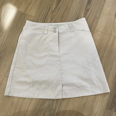Nike Golf Dri-Fit Mujer Skort Talla 2 Beige 256868-244 Falda Corta Forro Foto 1 de 4