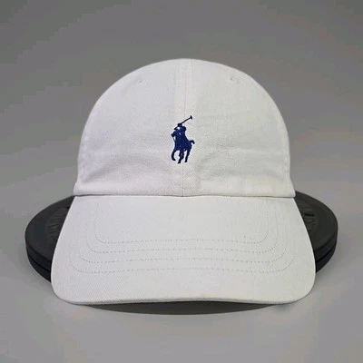 Polo Ralph Lauren White Baseball Cap Pony Logo Adjustable Strapback Hat – Used - Image 1 of 4