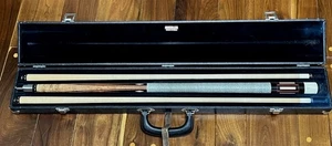 Vintage 1980's SCHON R15 / R13 Pool Cue Runde Terry Romine Era w/ Huebler Case - Imagen 1 de 13