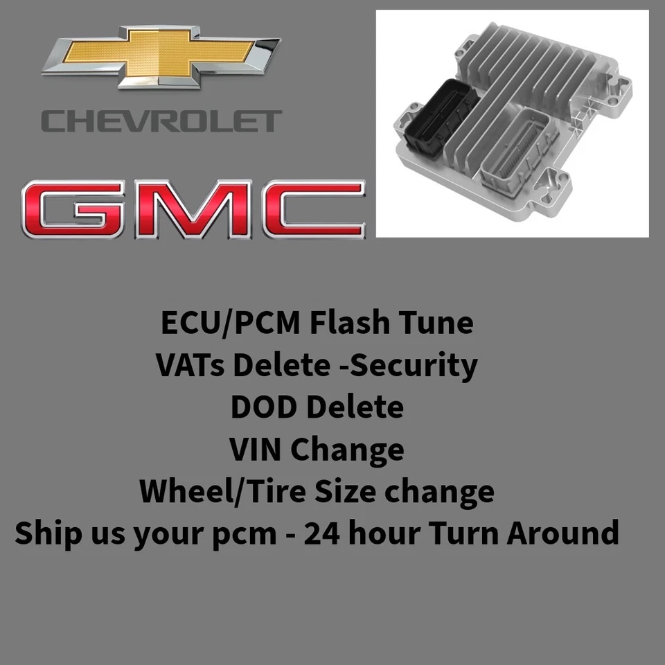 Silverado Sierra Tahoe Escalade PCM/ECU Service - 24 Hour Turn Around - Mail In - Image 1 of 1