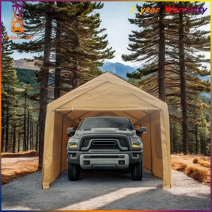 12x20ft Outdoor Portable Garage Heavy Duty Ventilated Canopy Carport for Outdoor - Picture 1 of 6