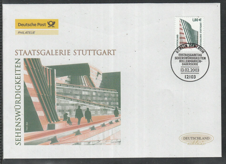 Germany 2003 - State Gallery Stuttgart on beautiful FDC - Image 1 of 1