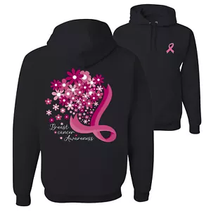 Flowers Front and Back Unisex Graphic Hoodie Sweatshirt - Picture 1 of 8