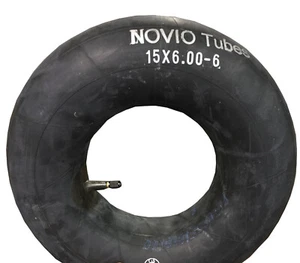 2x Schlauch Aufsitzrasenmäher 15x6.00-6, gerades Ventil für Rasenmäher, Trecker - Picture 1 of 1