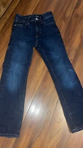 Old Navy Blue Jeans Dark Denim Boys Size 8 Bootcut - Picture 1 of 3