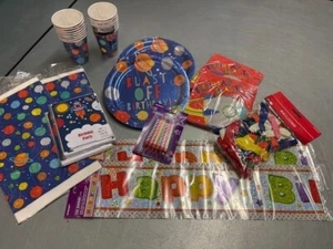 Geburtstagsparty Paket - Rakete/Weltraum Motiv - NEU - Bild 1 von 4