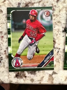 Tarjeta de novato Bowman Camo Prospect 2019 La Angels Jo Adell #BP-4 - Imagen 1 de 1