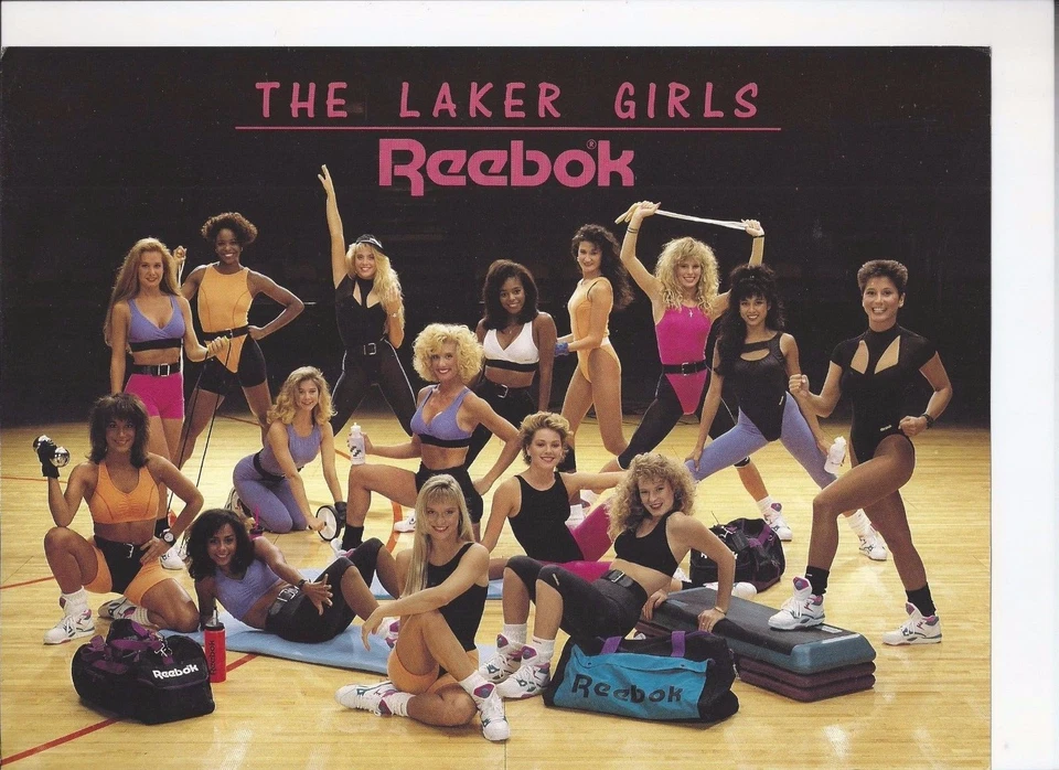 8 1/2 X 11 Glossy Photo The Lakers Girls from the 1980's  {BKP011} - Image 1 of 1