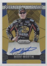 2016 Panini Prizm NASCAR Patented Penmanship Gold /10 Mark Martin Auto HOF