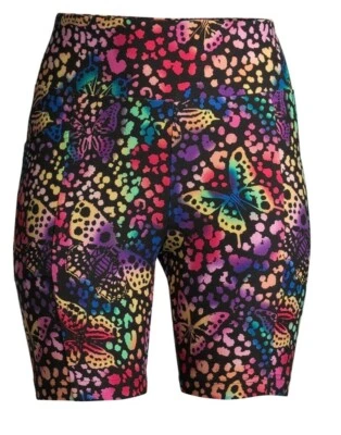 全新 无边界 青少年 蝴蝶 多色 自行车短裤 尺寸 S(3-5) — 第 1/3 张图片