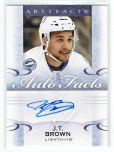 14-15 UD Upper Deck Artifacts Autofacts  J T Brown  Auto