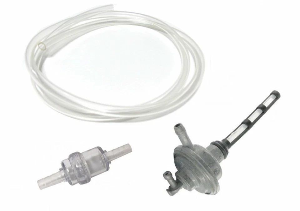 Peugeot Speedfight 1 2 Benzinhahn + Benzinfilter + Benzinschlauch klar