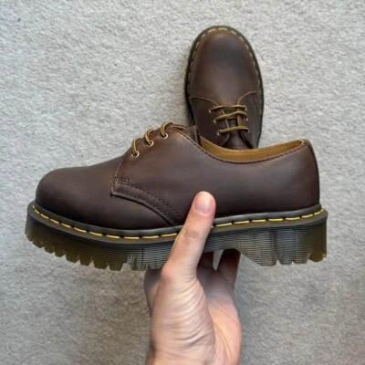 UNISEX DR. MARTENS 1461 Crazy Horse Bex Shoes - UK 6