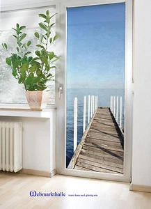 SONDERVERKAUF Glastürfolie 85x200 SEE/ MEERBLICK für Balkontür Terrassentür - Bild 1 von 3