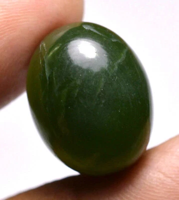 24.05 Ct Natural African Green Serpentine Top Quality Cabochon Gemstone - Image 1 of 3
