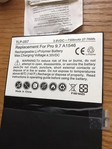New $99 Battery Replacement Pro 9.7 A1546 Li Polymer Batteries iPad - Picture 1 of 2