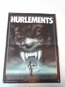 THE HOWLING FRENCH HURLEMENTS joe dante dee wallace 1981 ORIGINAL POSTER 39.2x53 - Picture 1 of 6
