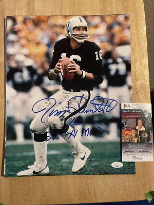 JIM PLUNKETT signed / autographed 11x14 photo ~  "S.B. XV MVP" ~  JSA/COA - Image 1 of 2