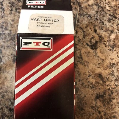 Filtro de combustible Hastings GF102/G3587 en caja PTC para: Dodge. Plymouth 1983-1985 Foto 1 de 4