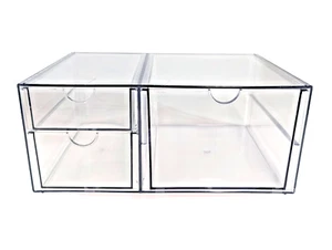 Sturdy Acrylic Cosmetic Makeup Jewelry Display Organizer 3 drawers FREE SHIPPING - Picture 1 of 3