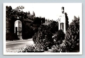 Postcard RPPC Entrance To Memory Park Salt Lake City Utah Real Photo Vintage - Picture 1 of 2