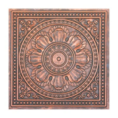 Artistic 3D Ceiling Tile Interior Decorative Panel PL17 Rustic copper 10pcs - Image 1 of 4