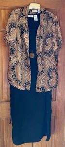 Weißer Hirsch zweiteiliges Kleid 14-16 Halskette inklusive - Bild 1 von 6