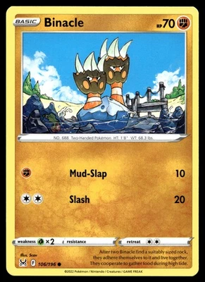 Binacle 106/196 SWSH11: Lost Origin - Image 1 of 2