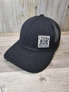 Ford Built Ford Tough - Adjustable Snapback Mesh Trucker Hat/Cap - Black & White - Picture 1 of 3