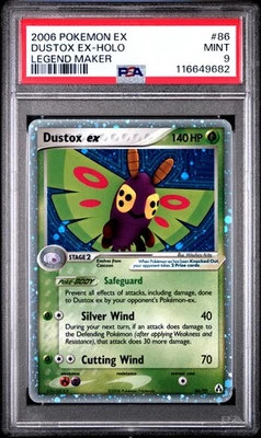 Pokémon Dustox ex 86/92 Holo EX Legend Maker 2006 PSA 9 NM-MT - Image 1 of 2