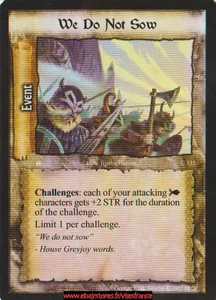 We Do Not Sow #135 [Sea of Storms] Game of Thrones ENG - Picture 1 of 2